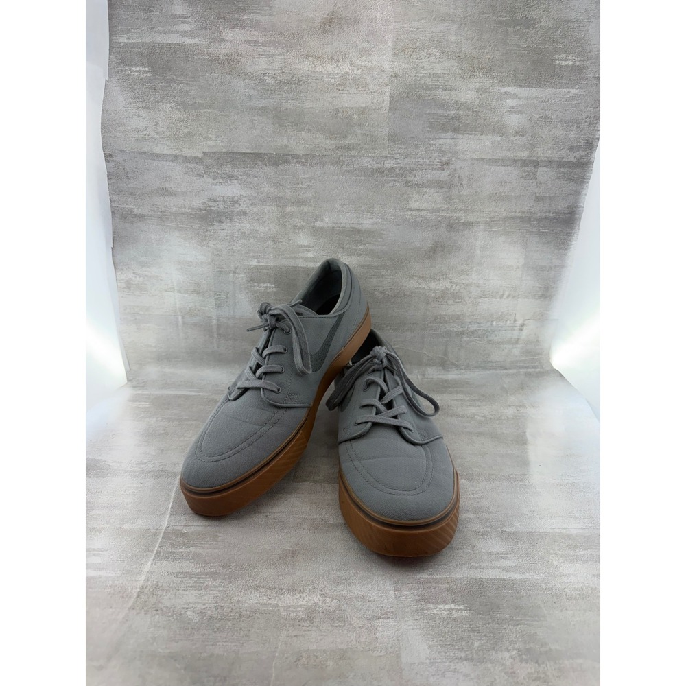 Nike SB Stefan Janoski Canvas Cool Grey Gum Sole 615957-007 Men Sz 10.5